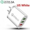 Qgeem Quick Charge 3.0 3 Usb Charger Voor Iphone Snelle Oplader Voor Xiaomi Qc 3.0 Draagbare Telefoon Oplader Opladen Adapter