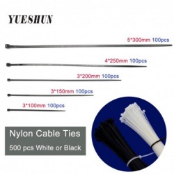 Groothandel Nylon Kabelbinders 100 Mm 150 Mm 200 Mm 250 Mm 300 Mm Zwart Wit Self Locking Kabel Draad zip Ties